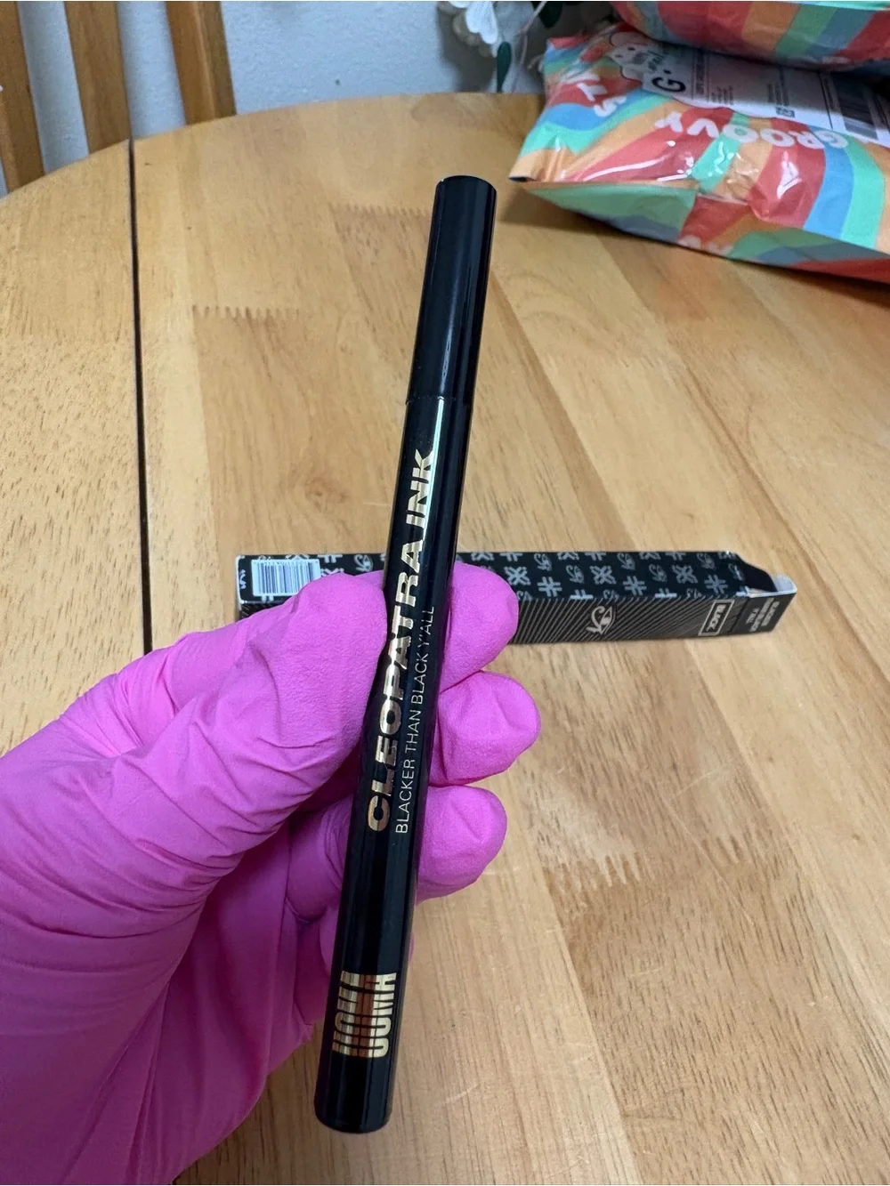 UOMA Afro.Dis.Iac Cleopatra Ink Liquid Eyeliner In Blacker Than Black, BNIB, New